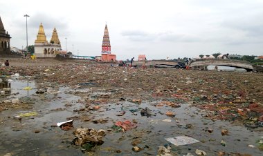 आषाढी यात्रेच्या तोंडावर चंद्रभागा नदीपात्राची दयनीय अवस्था