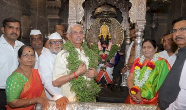 राज्यपाल राजेंद्र आर्लेकर यांनी घेतले श्री विठ्ठल रुक्मिणी मातेचे दर्शन