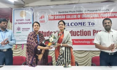 पंढरपूर सिंहगड काॅलेज मध्ये "ताण-तणाव व्यवस्थापन" याविषयावर व्याख्यान संपन्न