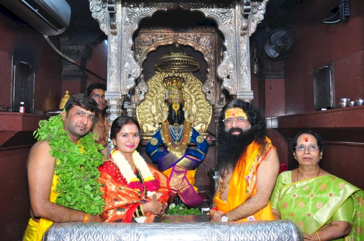 श्री.विठ्ठल रूक्मिणी मातेची प्रक्षाळपुजा