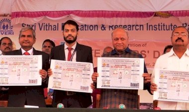 स्वेरीत ‘ऑलम्पस २ के २३’ च्या पोस्टरचे उदघाटन