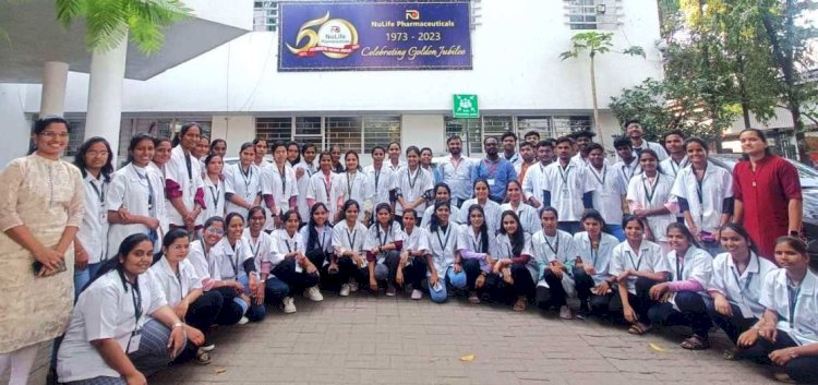 कॉलेज ऑफ फार्मसीची ‘नुलाइफ फार्मा’ या कंपनीला औद्योगिक भेट
