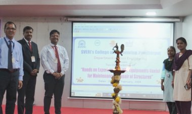 स्वेरीच्या सिव्हिल इंजिनिअरींग विभागात ‘स्ट्रक्चर रिपेअर व मेटेंनन्स’ या विषयावर कार्यशाळा संपन्न