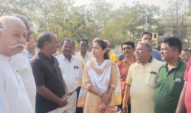 आ.प्रणिती शिंदेंचा ‘मॉर्निंग वॉक’ वेळी सोलापूरकरांशी संवाद