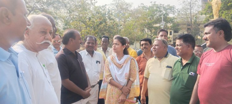 आ.प्रणिती शिंदेंचा ‘मॉर्निंग वॉक’ वेळी सोलापूरकरांशी संवाद