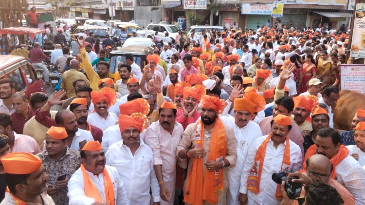 आमदार राम सातपुते यांचा हिंदू नववर्ष महोत्सव समितीच्या शोभायात्रेत सहभाग, हिंदू बांधवांनी दिल्या घोषणा...