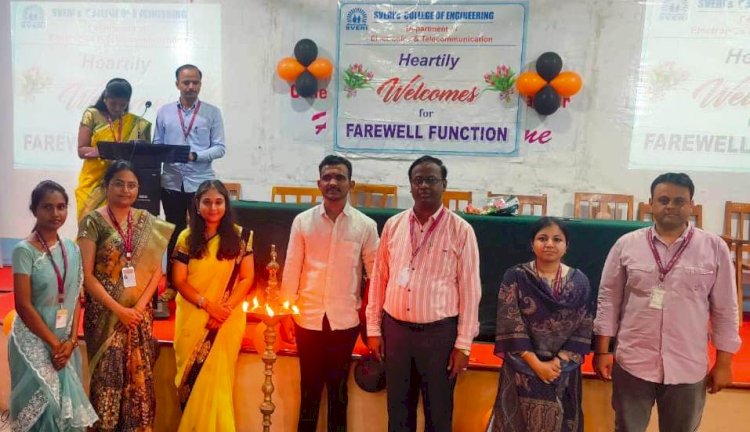 स्वेरीतील इलेक्ट्रॉनिक्स अँड टेलिकम्युनिकेशन इंजिनिअरिंगच्या अंतिम वर्षातील विद्यार्थ्यांना निरोप