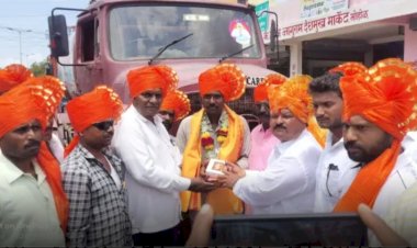 मोहोळ मतदार संघातील मोफत पाणीसेवेची सांगता....तब्बल ७० दिवस १४ टँकरचे माध्यमातून सुरू होते पाणीवाटप