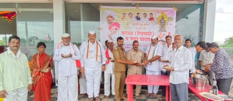 राष्ट्रवादी काँग्रेसचे नेते नागेशदादा फाटे यांच्या वतीने दोन दिवस अन्नदान 