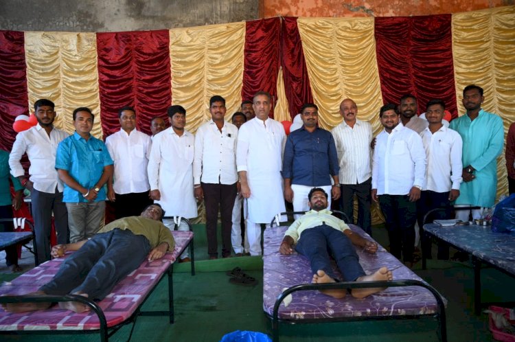 युवा नेते प्रणव परिचारक यांच्या वाढदिवसानिमित्त रक्तदान महासंकल्प शिबीर संपन्न