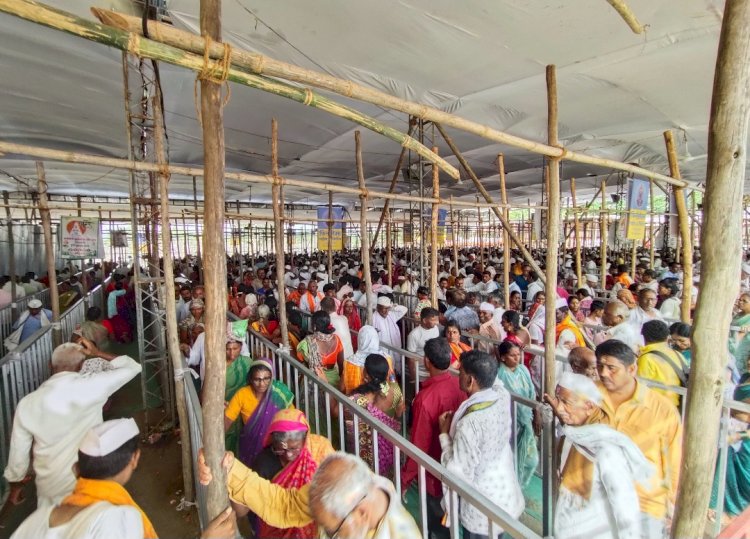 मंदिर समितीकडून दर्शन रांगेचे सूक्ष्म नियोजन - कार्यकारी अधिकारी राजेंद्र शेळके 