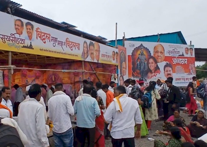 आषाढी वारीत २ दिवस मोफत अन्नदान  ; आ.राजू खरे यांचे अन्नदानाचा हजारो वारकऱ्यांनी घेतला लाभ