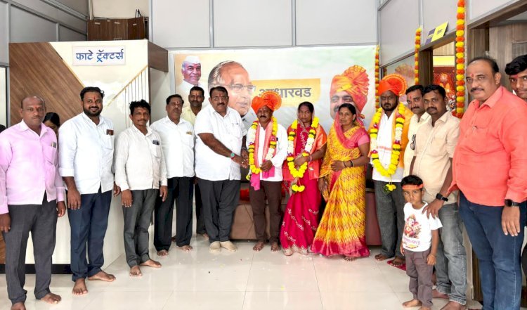 राष्ट्रवादीकडून बोहाळी ग्रामपंचायतच्या नूतन उपसरपंच माधवी कल्याण कुसुमडे यांचा सन्मान