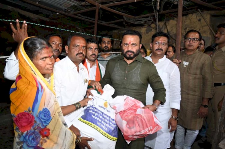 पूरग्रस्तांच्या पुनर्वसनासाठी सरकार कटिबद्ध : पालकमंत्री जयकुमार गोरे यांची दिवाळी कीट व भाऊबीज भेट वाटप कार्यक्रमात ग्वाही