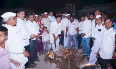 आमदार अभिजीत पाटील यांच्या स्थानिक विकास निधीतून कामाचे भूमिपूजन ; निवडणुकीत दिलेला शब्द पाळण्यासाठी मी कटीबद्ध आहे - आमदार अभिजीत पाटील