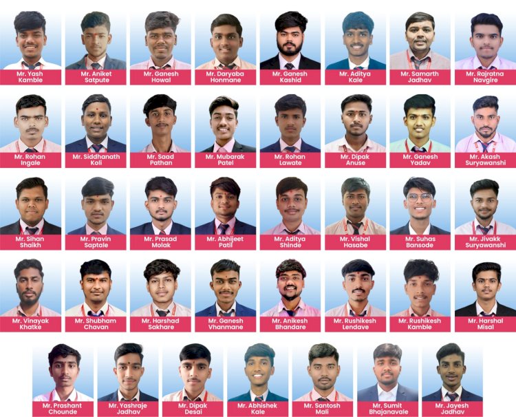 फॅबटेक पाॅलिटेक्निक मधील ३९ विद्यार्थ्यांची बजाज ऑटो लि. कंपनीत कॅम्पस प्लेसमेंट मधुन निवड